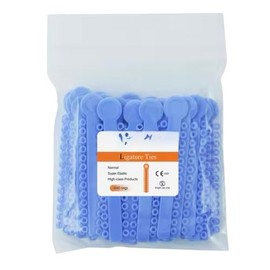 Ligas para brackets, módulos de ortodoncia de colores Paquete con 40 módulos y 1040 ligas (Azul)