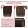 Silk-co Double Stitched Tape Extensions Real Hair Pack of 20,