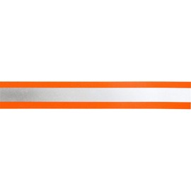 Jajasio Reflective Tape 50 mm Wide for Sew-On in 2 Colours Orange/Silver 05 Metres Reflective Tape Light Tape