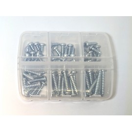 [M4x8-M4x25] Pan Head Tapping Screws, 10 Piece Set (A-Shape) Uniqlo [M4x8, M4x10, M4x12, M4x16, M4x20, M4x25]