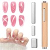 Gjinxi 6PCS Cat Eye Magnets for Nails, 3-in-1 Cat Eye