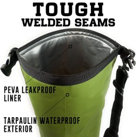 Enthusiast Gear Dry Bag Floating Cooler - Roll Top Insulated Backpack – Portable, Collapsible, Waterproof with Padded Shoulder Strap - Perfect for Kayaking Fishing Beach Hiking -15L