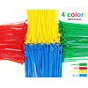 400Pcs Colored Zip Ties 4 Inch Small Zip Ties Cable