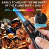 Butane Torch Lighter， Refillable Butane Torch with Safety Lock， Adjustable