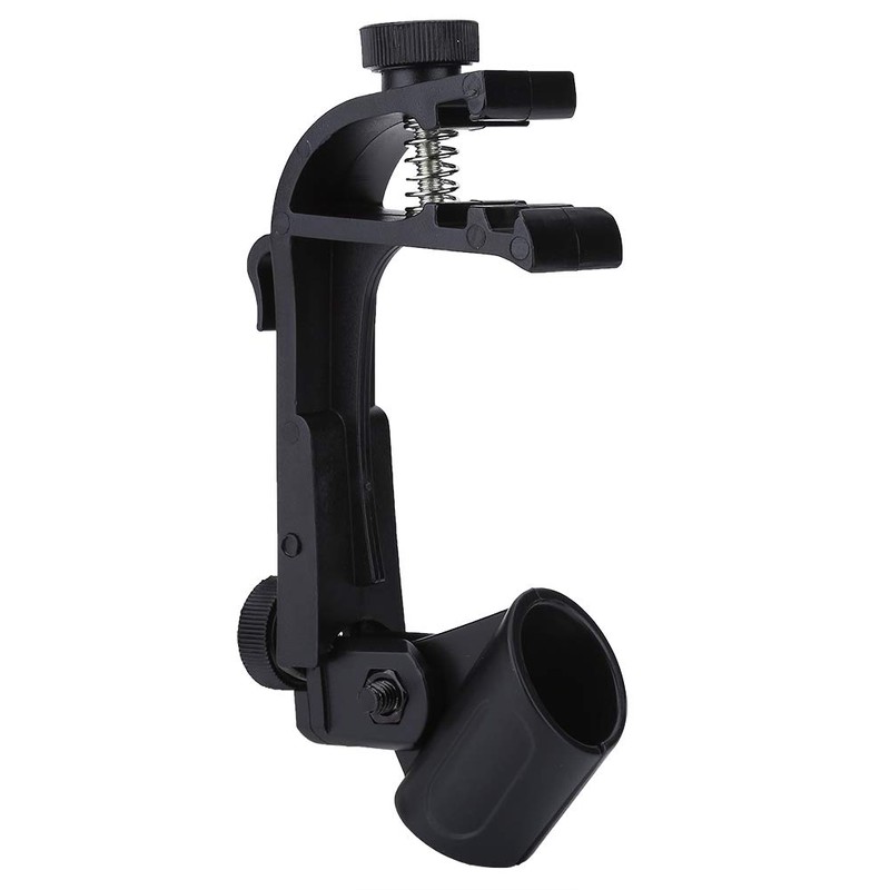 Drum Microphone Clips, 2 Pieces, Adjustable Plastic, Shockproof Drum Rim