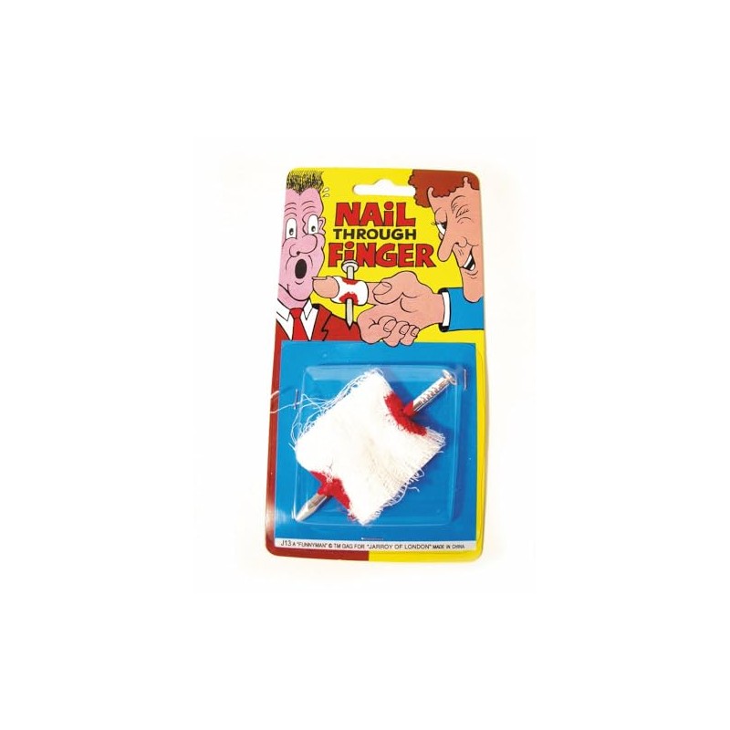 Funnyman Products 86713 Party Pro Nail in The Finger, Multi