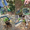 MOTEERLLU Weeding Artifact Uprooting Weeding Tool Gardening, 4-Claw Manganese Steel