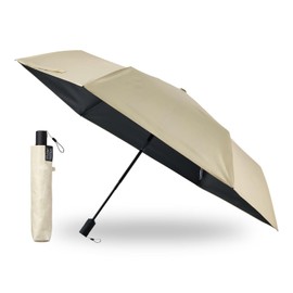 Magical Tech 30226 30226 Protection Parasol, Lightweight, Auto Open/Close, Folding Umbrella, One-touch, 100% Shade, Heat Insulation, UV Protection, For Both Sunny and Rainy Weather, Slim, Jump, Plain, Ribs, 19.7 inches (50 cm)