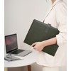 Binder A4 Clipboard Folder, Bi-Fold PU, Conference Pad Clip File,