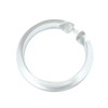 GARDINIA 10 x Transparent Plastic Curtain Rings for Curtain Rods