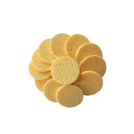 Housoutil 20pcs Round Makeup Remover Pads Skin-friendly Face Cleaning Puff for Gentle Makeup Removal and Daily Facial Care Skin Color Sponges for All Types