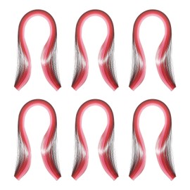 PATIKIL 600pcs Rainbow Quilling Strips Paper 3/16"(5mm) 15" Origami Paper Quilling Strip for Art DIY Hand Craft Christmas, Gradient Red