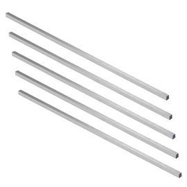 sourcing map HSS Lathe Tool Bit 4mm x 4mm x 200mm, Square Lathe Turning Tool Blanks, High Speed Steel Rectangular Fly Cutter Mill Blank, 5pcs