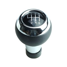 Newtown2700-parts Gear Stick Gear Knob Leather Compatible / Replacement Part for Mini Cooper R55 R56 R57 R59 R60 6 Speed Black