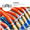 Operitacx 40Pcs U Shaped Stainless Steel Hose Clamps Durable Plumbing