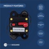 Five Oceans 80 Amps Anchor Windlass Marine Circuit Breaker with