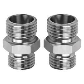 2 PCS Hydraulic Quick Connect Fittings, Excavator Hydraulic Thumb, Chinese Mini Excavator Parts, Hydraulic Attachment Fittings, Screw Excavator Tool Compatible with Mini Excavator