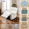 JOKIVTOU Recliner Chair Covers 4-Pieces, Soft, Stretchable, White, Modern Home