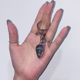 GLOW Guitar Pick Keychain 1ea