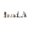 Lawn Workers HO Scale Woodland Scenics