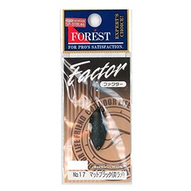 フォレスト(FOREST) ファクター 0.9g №17マットブラック(青ラメ)