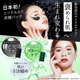 NNE Needle Carbonated Pack (Carbonated Pack, Needle Beauty Clay Pack, Deer Pack, Pores, Dullness, CICA, Skin Beautifungus, Moisturizing, Whitening, Gel Shape), 1 Each