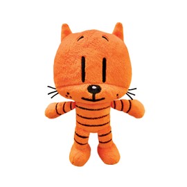 MerryMakers Dog Man's Li'l Petey Plush Toy, 6.5-Inch, from Dav Pilkey's Dog Man Book Series, Orange