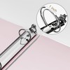 EYROZILL 3 Ring Binders 1 Inch Round Rings Binder Gold