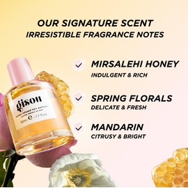 Gisou Gisou Honey Infused Hair Perfume, A Delicate Hair Fragrance with Sweet Notes of Honey Blended into Spring Florals, Nourishing and Hydrating Hair Shine Spray (1.7 fl oz)