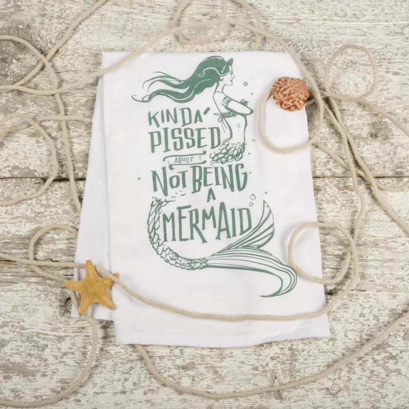 Primitives by Kathy, Cotton Dish Towel, Kinda Pissed About Not