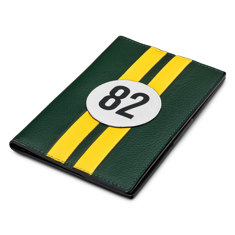 Yoshi Race Car Livery #82 Leather Golf Scorecard Holder, for