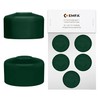 EMFA Fence Post Cap Round 50.6 mm Green Pack of
