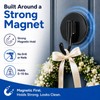 Wreath Hangers for Front Door Magnetic Hooks, Reusable Holder, Black