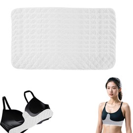 TidySphere Pack of 10 Bra Inserts Cotton Sweating, Reusable Bra Inserts, Sweat Pads, Bra Sweat Pads for Women, Rectangle