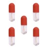 5 Pcs Lip Gloss Tubes with Wand Cute Capsule Shaped