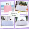 CREATCABIN Table Skirt 6Ft White Table Skirt Tulle Desk Skirts