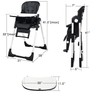 INFANS High Chair for Babies & Toddlers, Foldable Highchair with