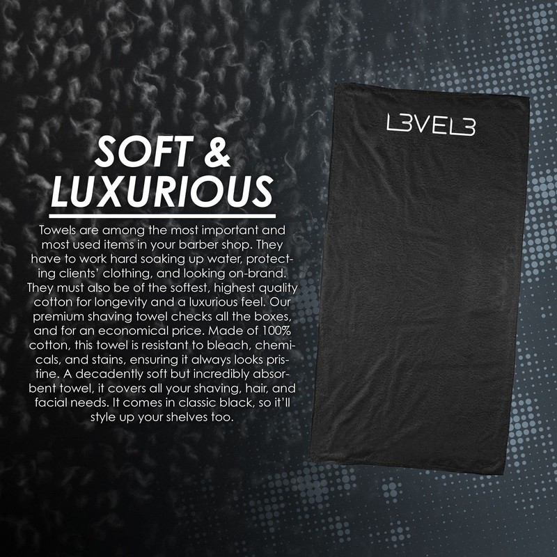 Level 3 Premium Shaving Towel - Soft, Light and Absorbent