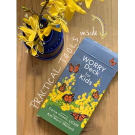 Worry Less Kids Deck: Parenting an Anxious Child, Counseling Tools & Therapy Tools for Mental Health Therapists | Affirmations & Conversation Cards for Kids | Anxiety Relief Items for Kids at School