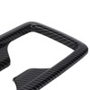 Rear Water Cup Holder Panel Frame Trim Carbon Fiber Style