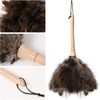 2count Ostrich Feather Duster 16 Inch Fluffy Natural with Wood