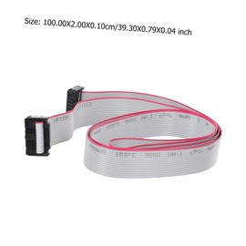 Mikinona 4pcs Pin Gray Connector Ribbon Cable Pitch Flexible Flat Wire for Internal Wiring Office Equipment Audio Video Devices