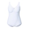 Ulla Popken Ladies Plus Size Plus Size Pinstripe Shaping Bodysuit