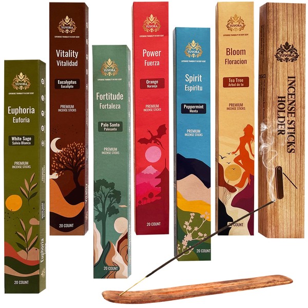 Yuvora Aromatic Incense Sticks Gift Set - 120 Handcrafted Incense