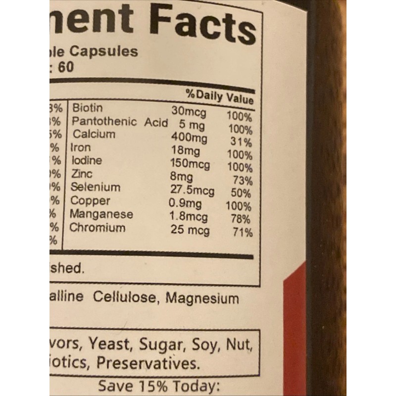 bcuelov women multivitamin 120 Capsules Vegetable 21 Complete Vitamins Minerals