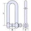 ひめじや ステンレス 半丸シャックル #5 (呼び 5mm)