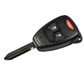 HQRP Remote Ignition Key Fob Shell Case Keyless Entry w/ 3 Buttons Compatible with Chrysler 200 11-14; 300 05-07; Aspen 07-09; PT Cruiser 06-10; Sebring 07-10