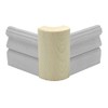 Pine Outside Radius Corner Base Block Bullnose, 3/4" x 2