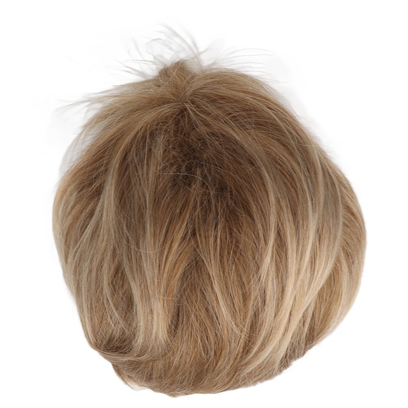 Hair Blonde Human Hair Wigs Pixie Cut Wigs Synthetic Golden