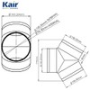 Kair Equal Y Piece 100mm - 4 inch Ducting Splitter